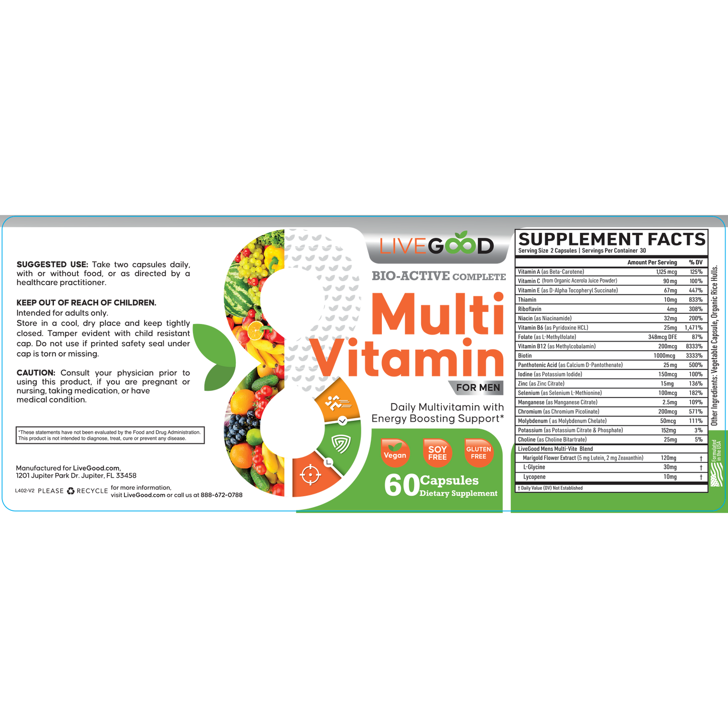 Bio-Active Complete Multi-Vitamin For Men