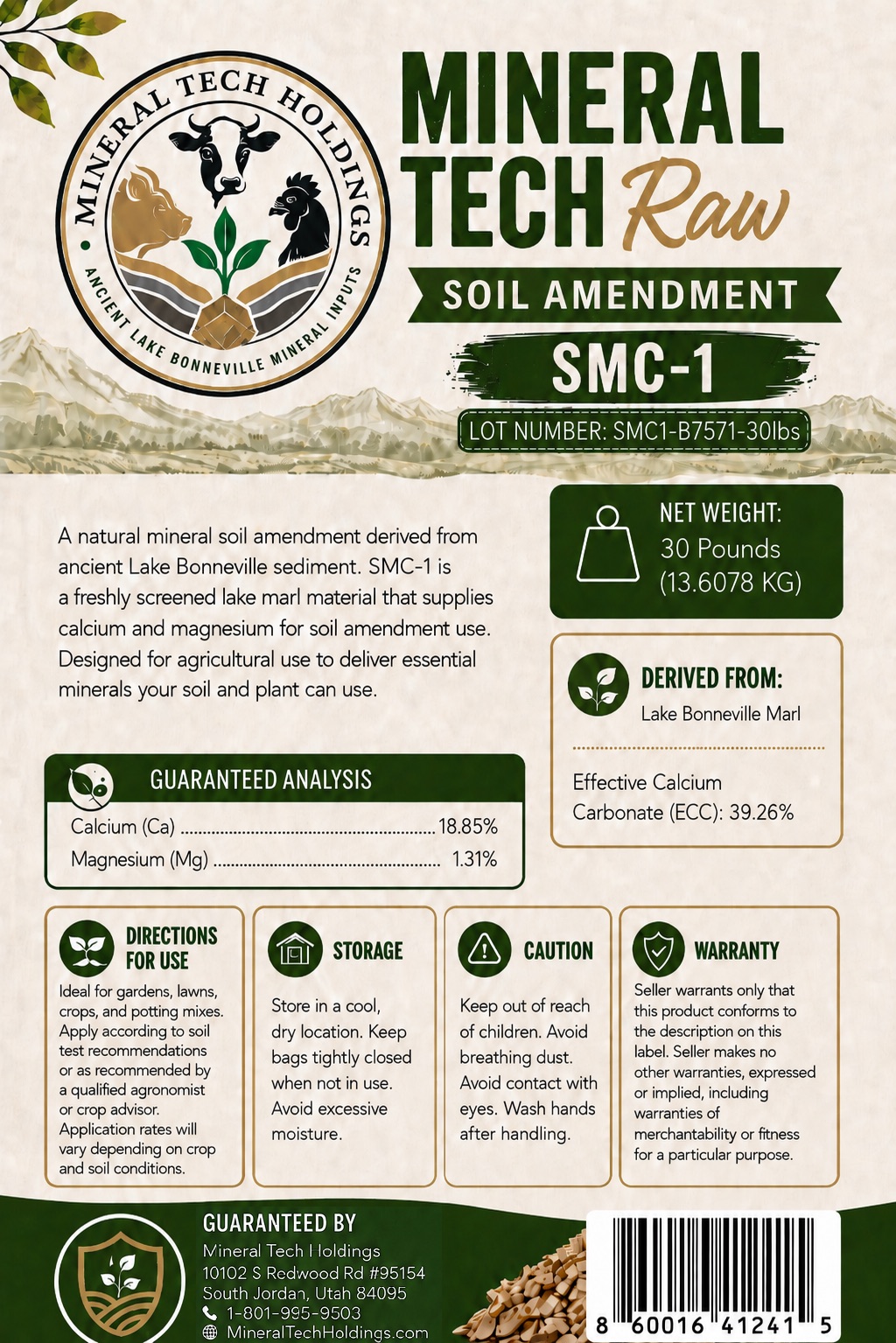 SMC-1 Soil Amendment – 30 lb